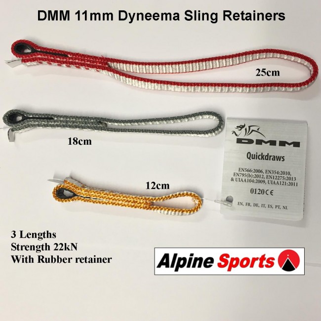 DMM Dynatec replacement Sling Retainers for quickdraws 